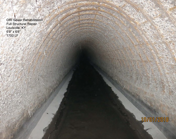 7' x 7' Semi Elliptical Sewer  - Ohio River Interceptor (ORI) - Emergency Project | Danby, LLC.