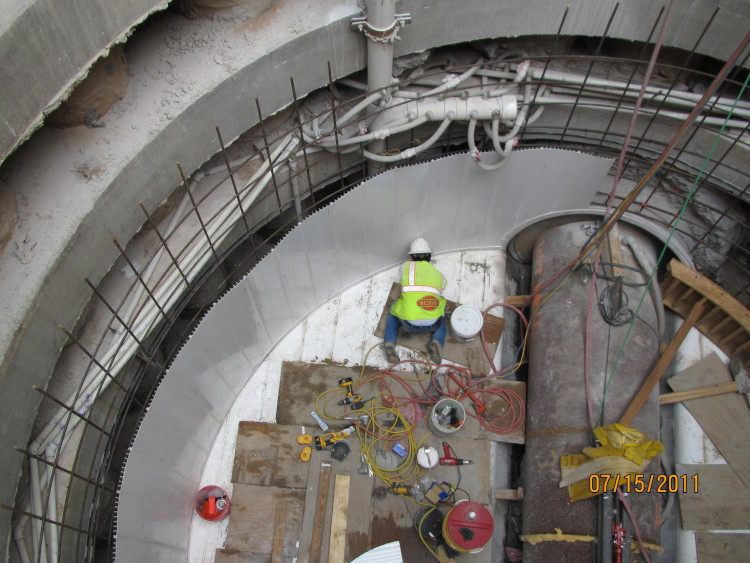 Almeda 20’ Diameter Bypass Chamber | Danby PVC Lining