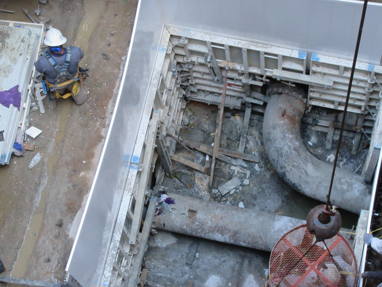 17' x 12' x 53'9" Deep Diversion Box - COH Upper Brays | Danby PVC Lining